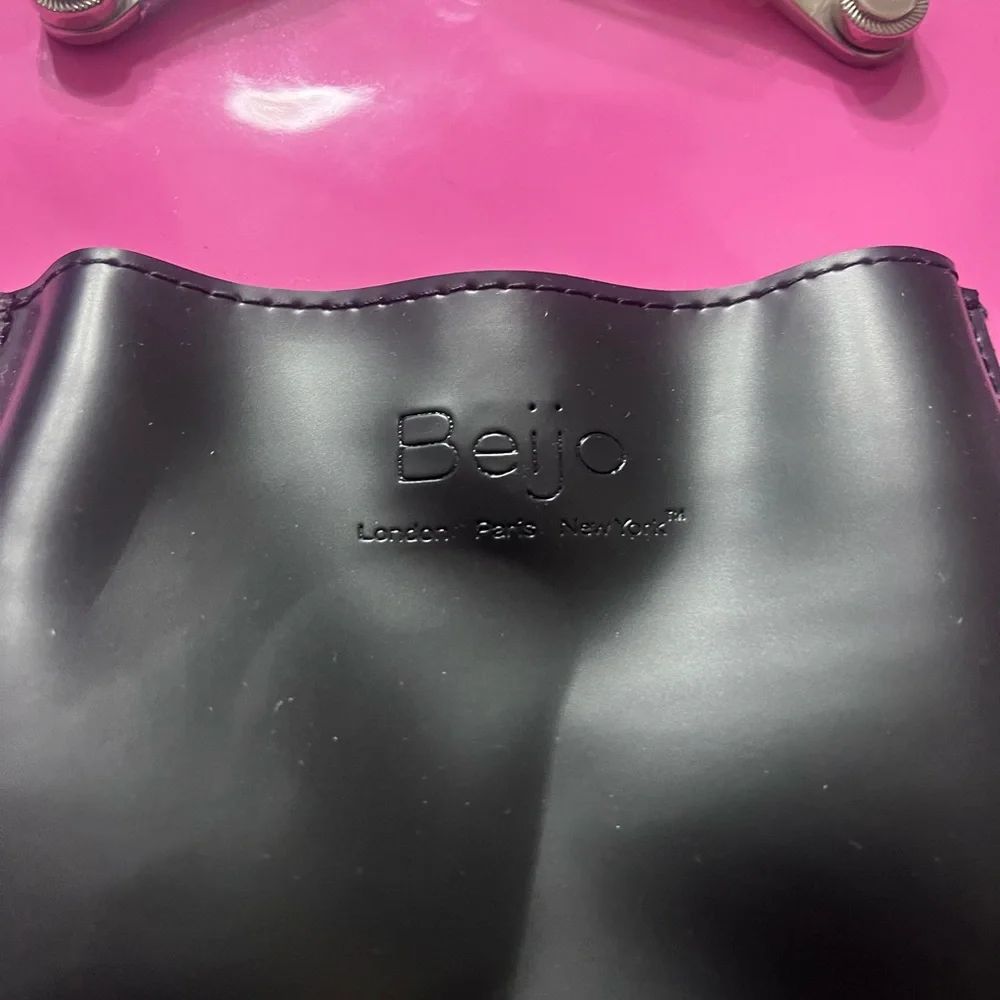 Beijo Glossy Pink and Black Backpack - Picture 5 of 5